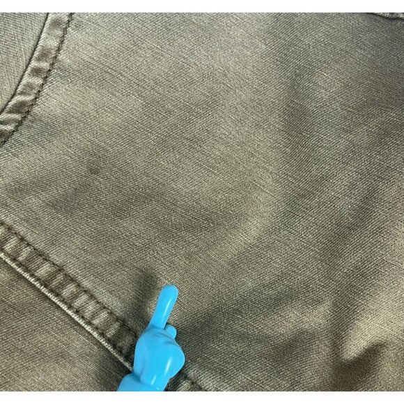 Levi's Snap Front Zip Khaki Trucker Jacket Men's Sz L Tan Pockets Quilted Lining - Picture 8 of 13